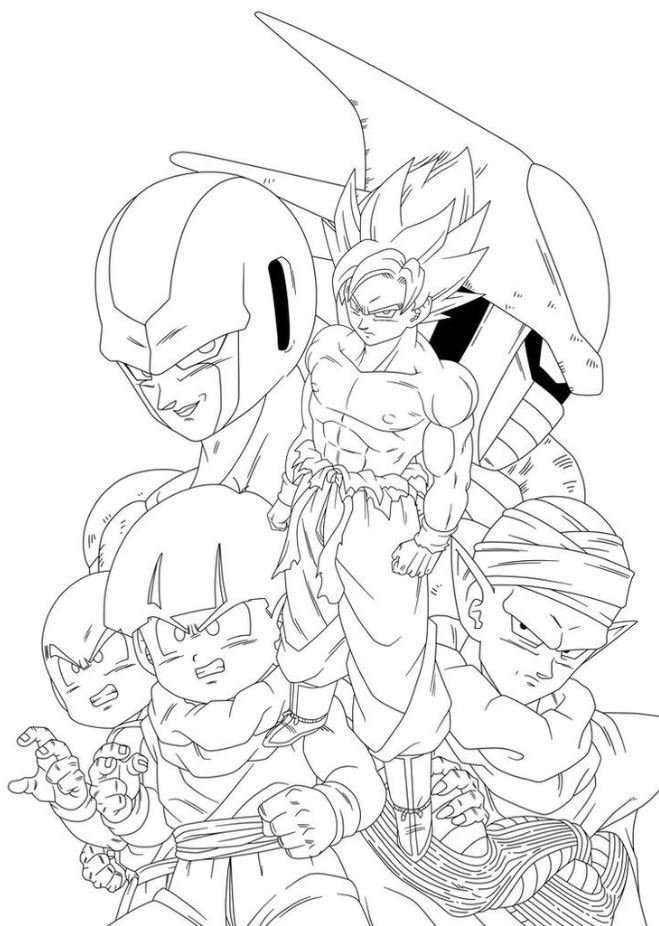 Dibujo de Dragon Ball para colorear