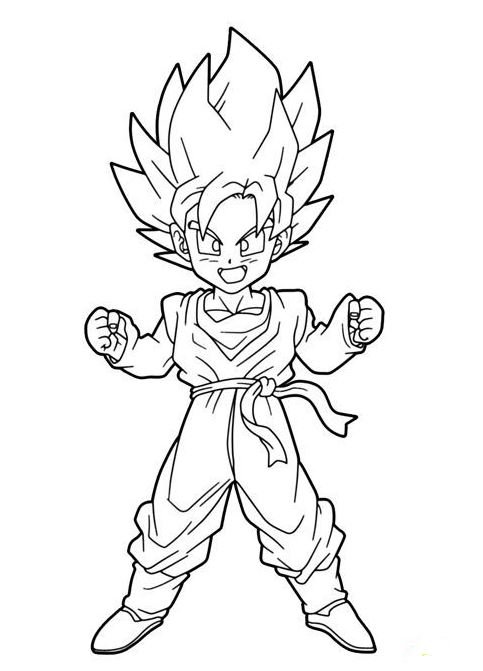 Dibujo de Goten para colorear