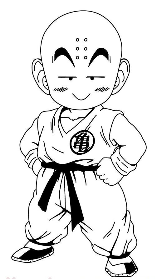 Dibujo de Krilin para colorear