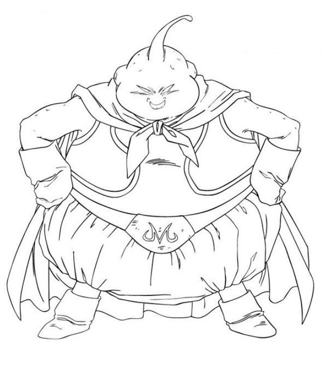 Dibujo de Majin Buu para colorear