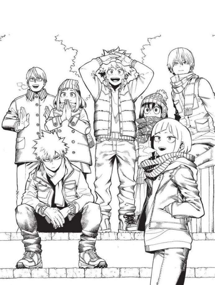 Dibujo de My Hero Academia para colorear