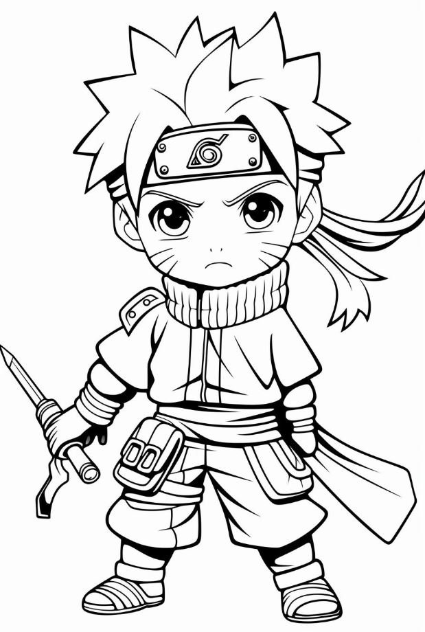 Dibujo de Naruto Kawaii