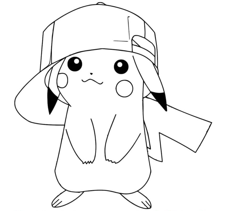Dibujo de Pikachu para colorear