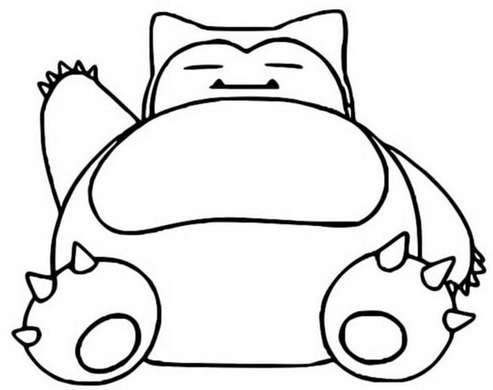 Dibujo de Snorlax para colorear