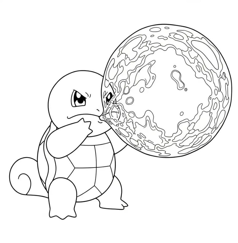 Dibujo de Squirtle para colorear