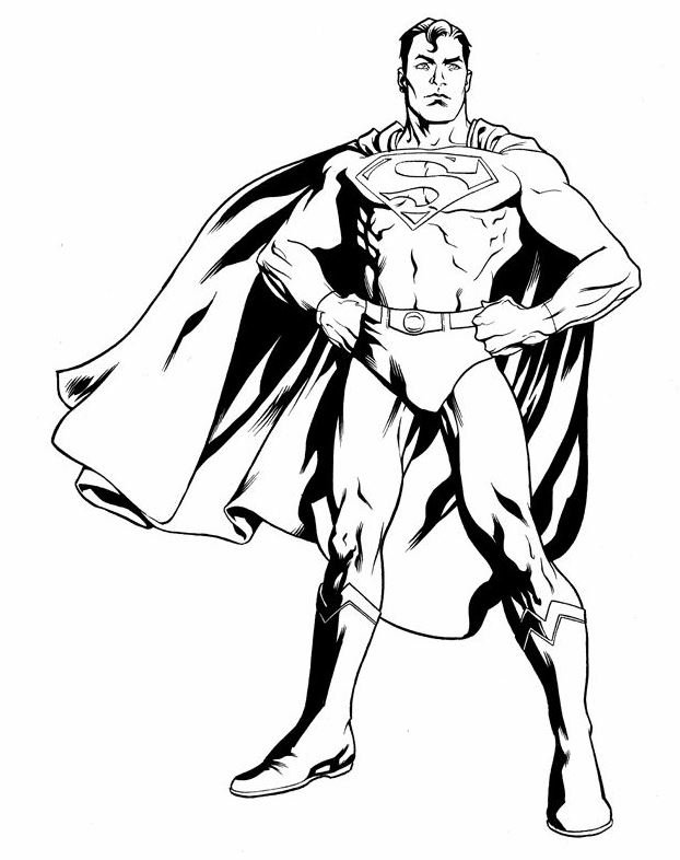Dibujo de Superman para colorear