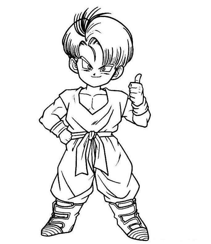 Dibujo de Trunks para colorear