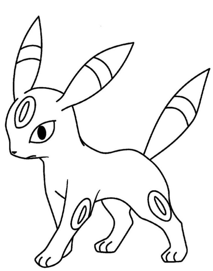 Dibujo de Umbreon para colorear