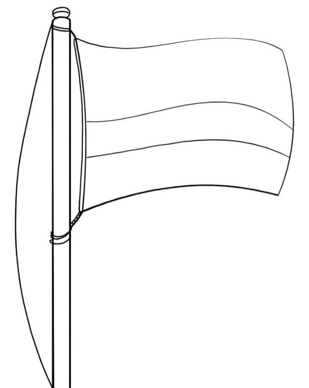 Bandera de Colombia para colorear