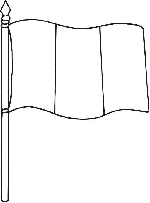 Bandera de Perú para colorear