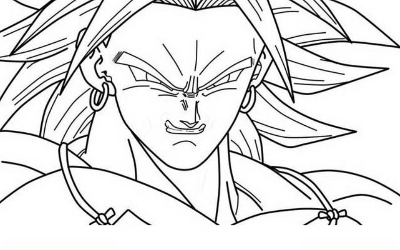 Dibujo de Broly para colorear