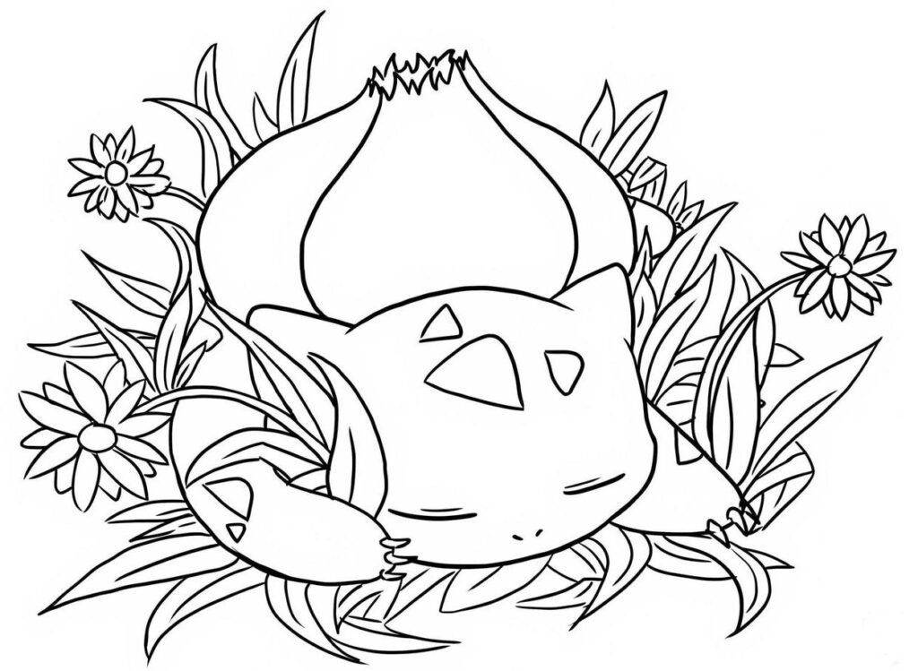 Dibujo de Bulbasaur para colorear