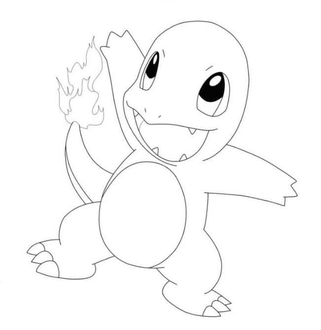 Dibujo de Charmander para colorear