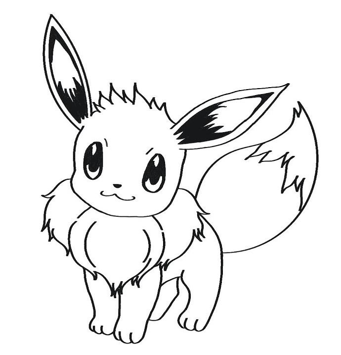 Dibujo de Eevee para colorear