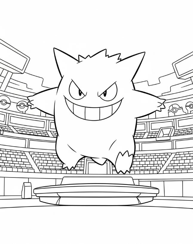 Dibujo de Gengar para colorear