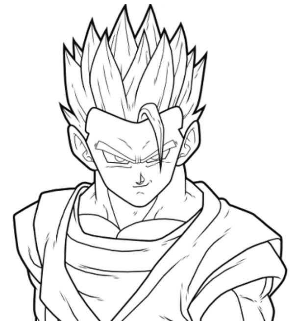 Dibujo de Gohan para colorear