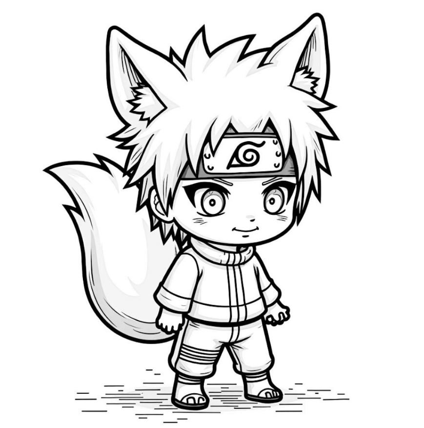 Dibujo de Naruto Kawaii