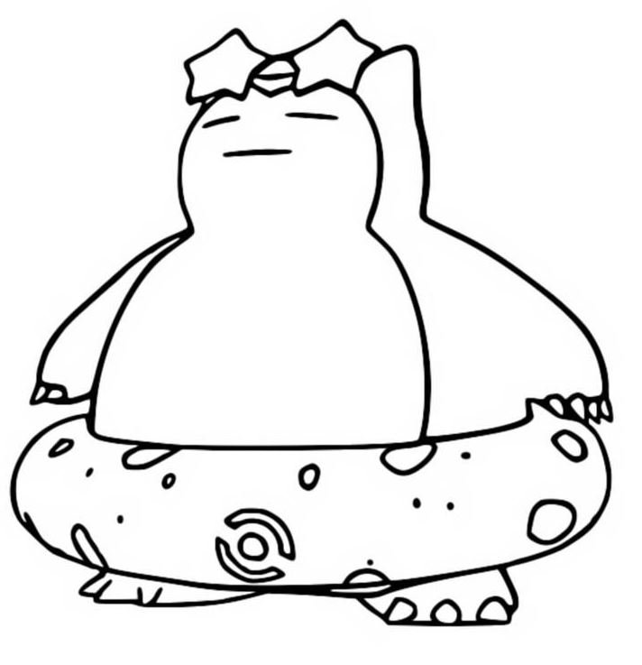 Dibujo de Snorlax para colorear