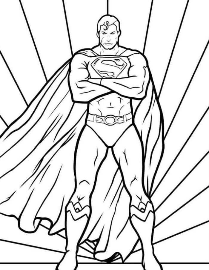 Dibujo de Superman para colorear