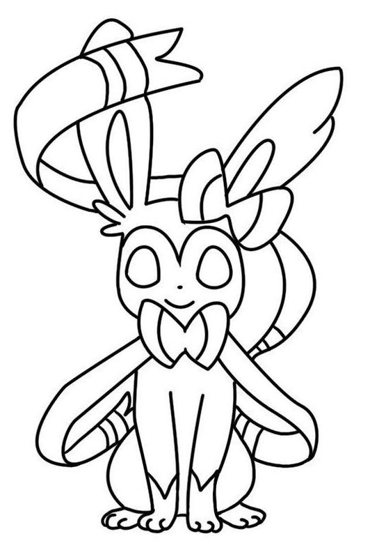 Dibujo de Sylveon para colorear