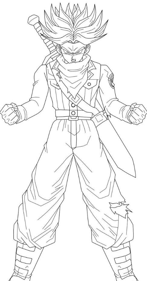 Dibujo de Trunks para colorear