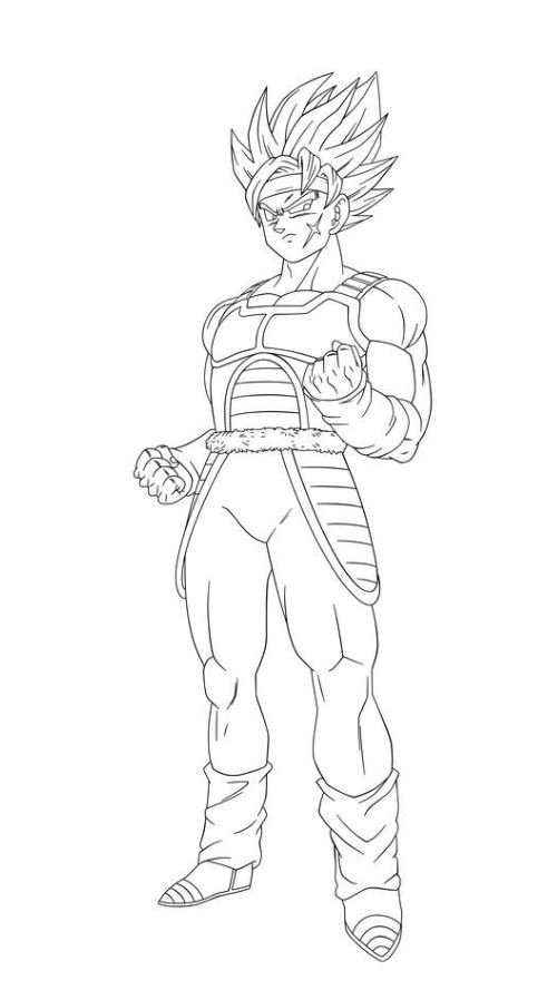 Dibujo de Bardock para colorear