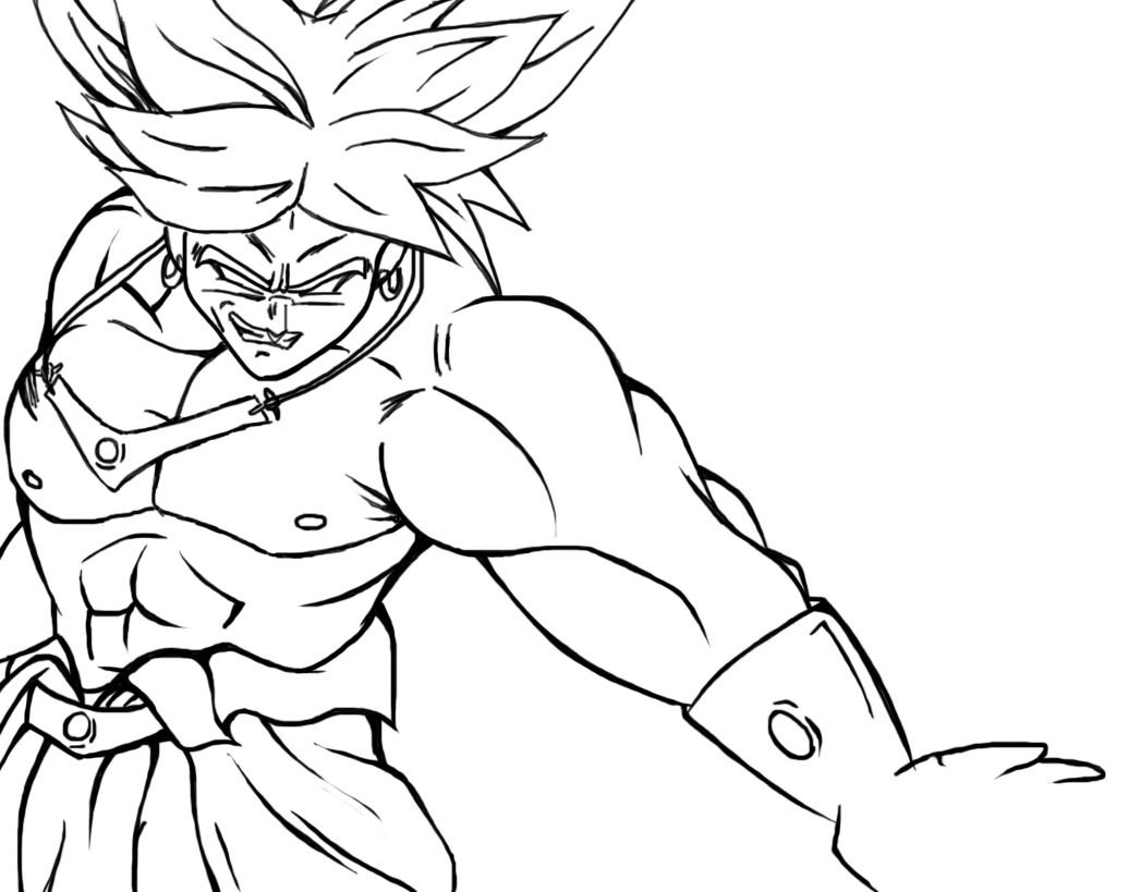 Dibujo de Broly para colorear