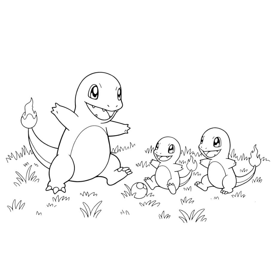 Dibujo de Charmander para colorear