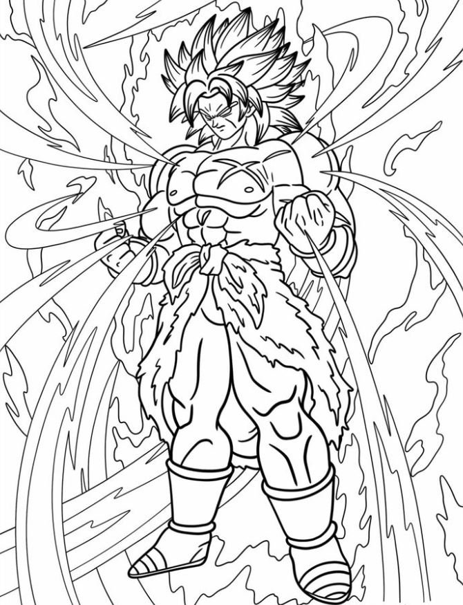 Dibujo de Dragon Ball Super para colorear
