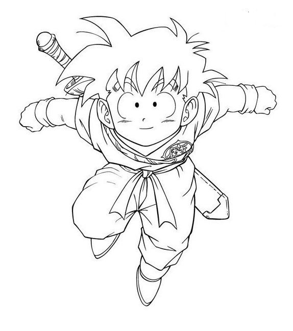 Dibujo de Gohan para colorear