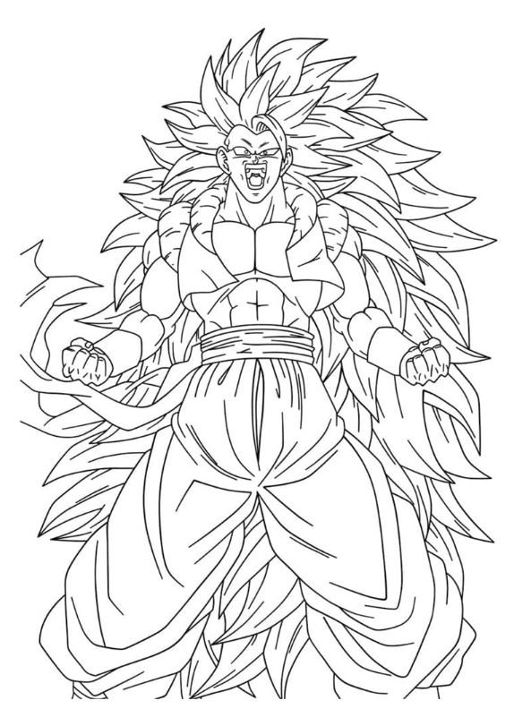 Dibujo de Goku para colorear