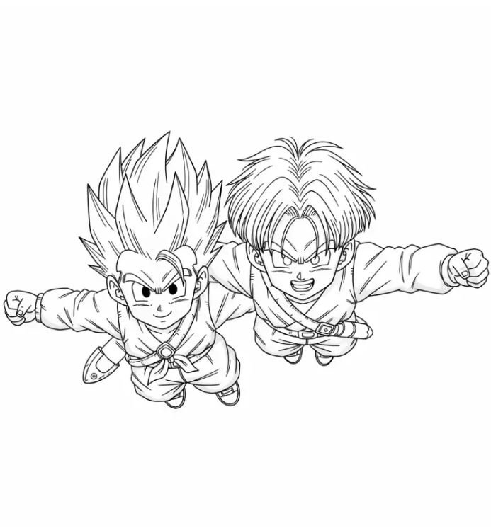 Dibujo de Goten para colorear