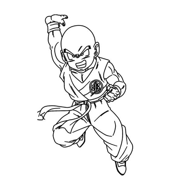 Dibujo de Krilin para colorear