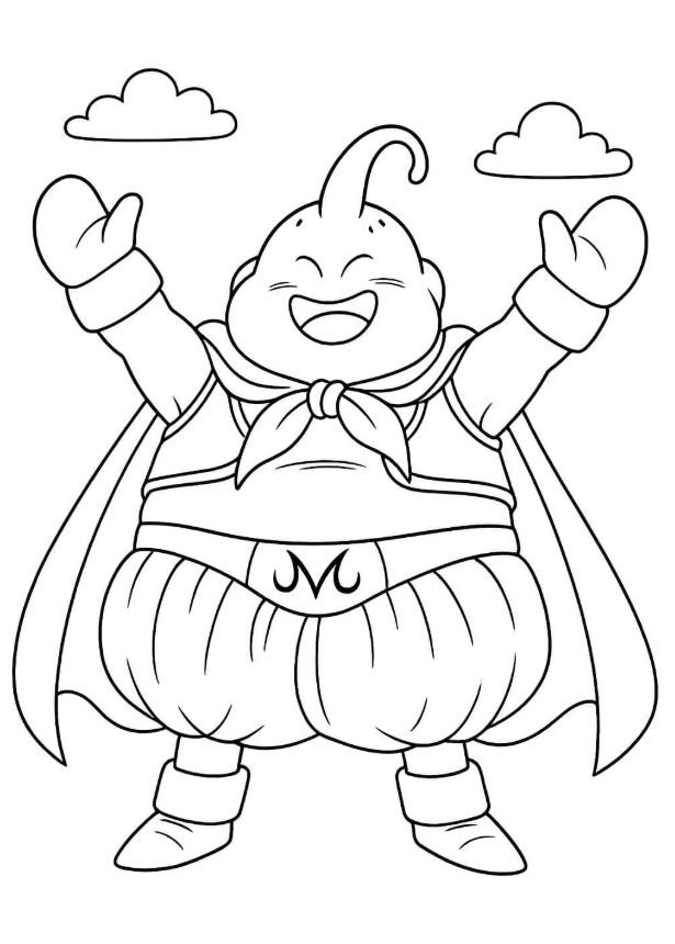 Dibujo de Majin Buu para colorear