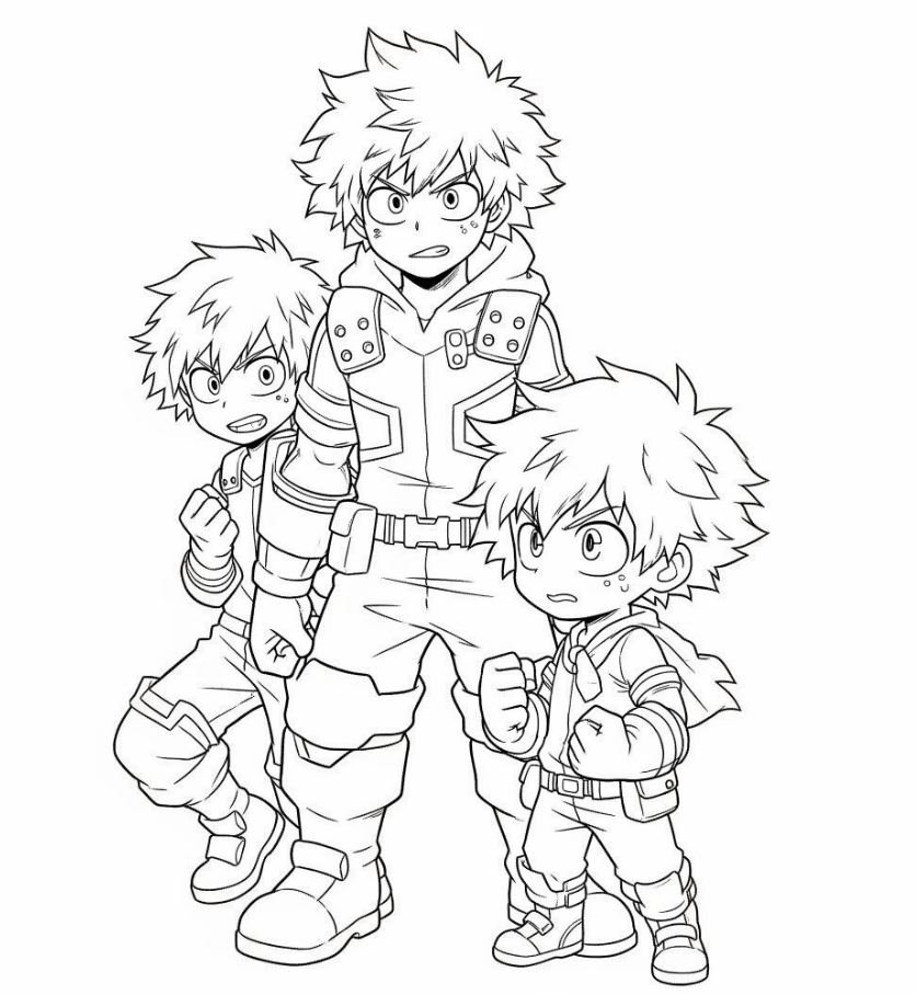 Dibujo de My Hero Academia para colorear