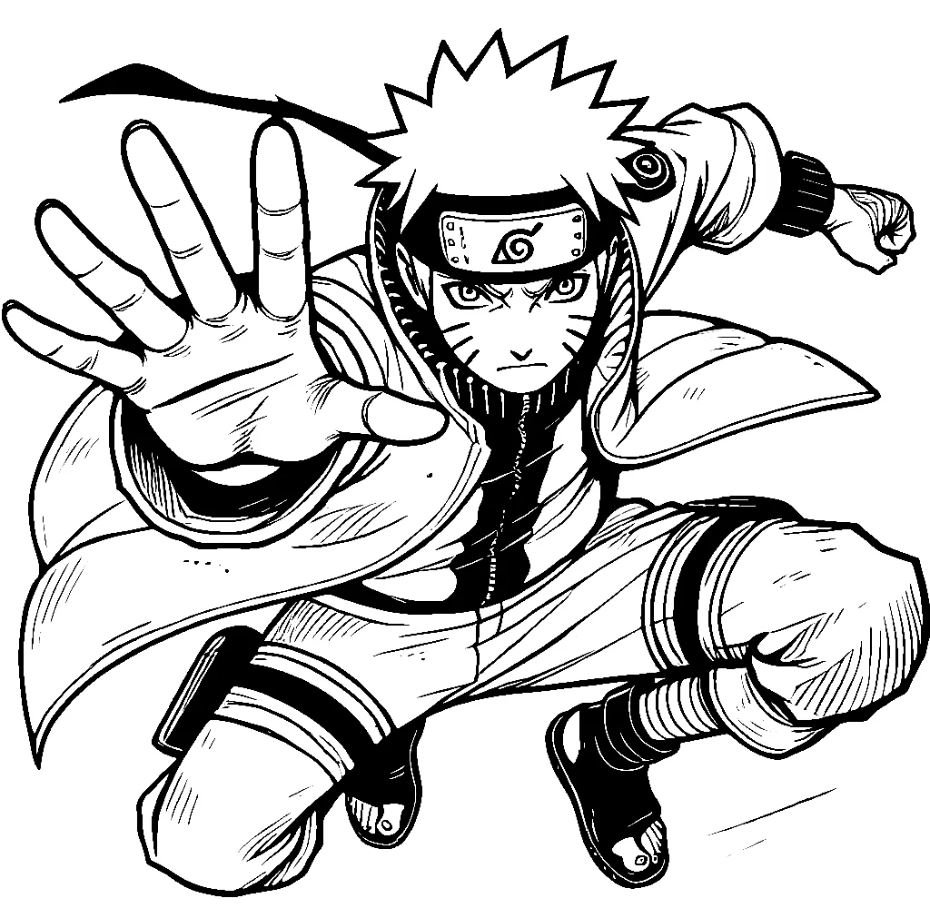 Dibujo de Naruto para colorear