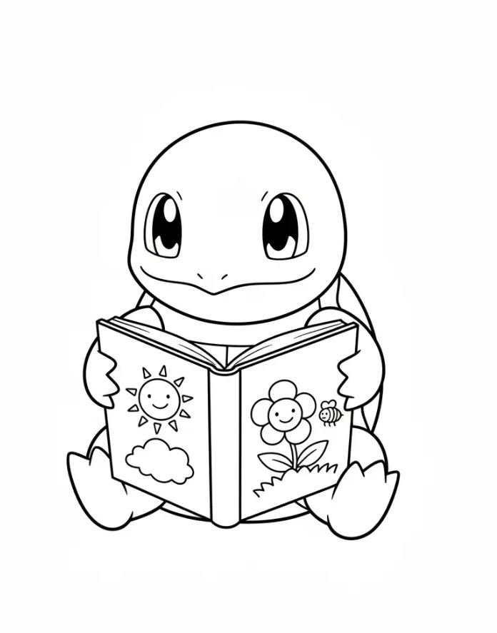 Dibujo de Squirtle para colorear