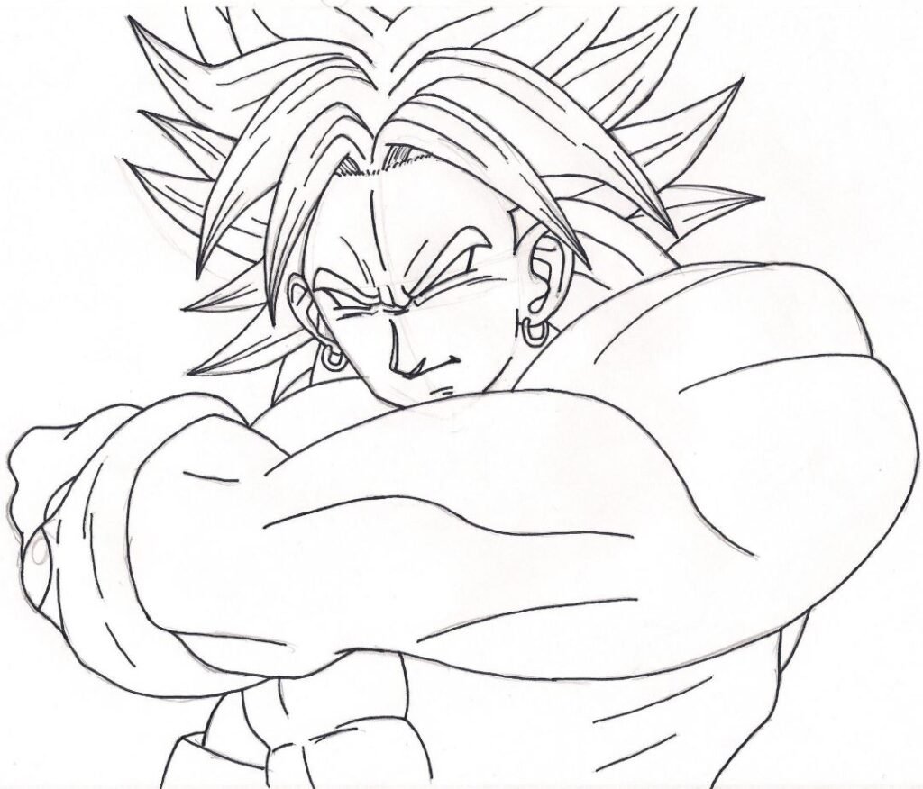 Dibujo de Broly para colorear