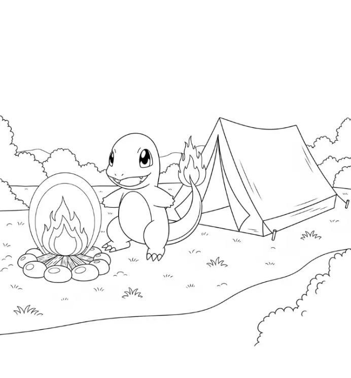 Dibujo de Charmander para colorear