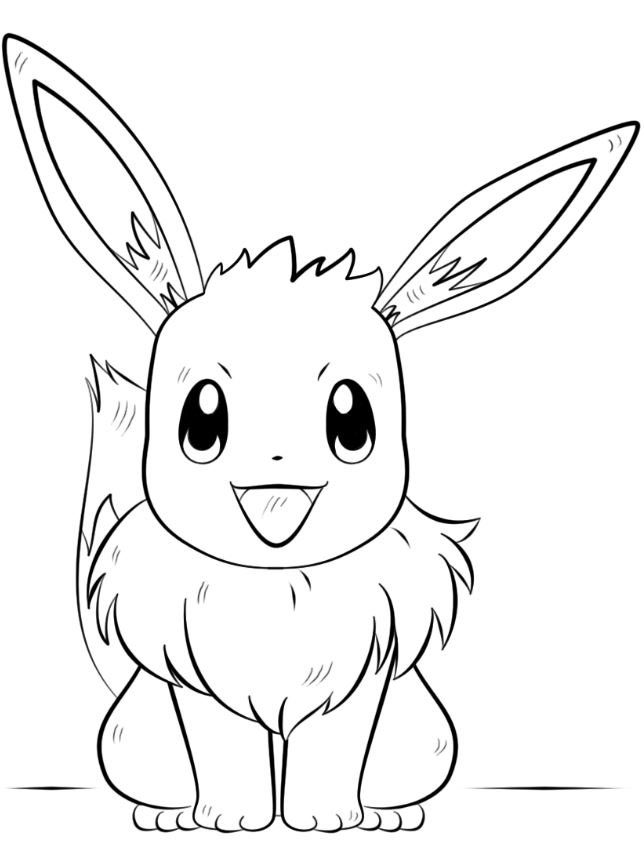Dibujo de Eevee para colorear
