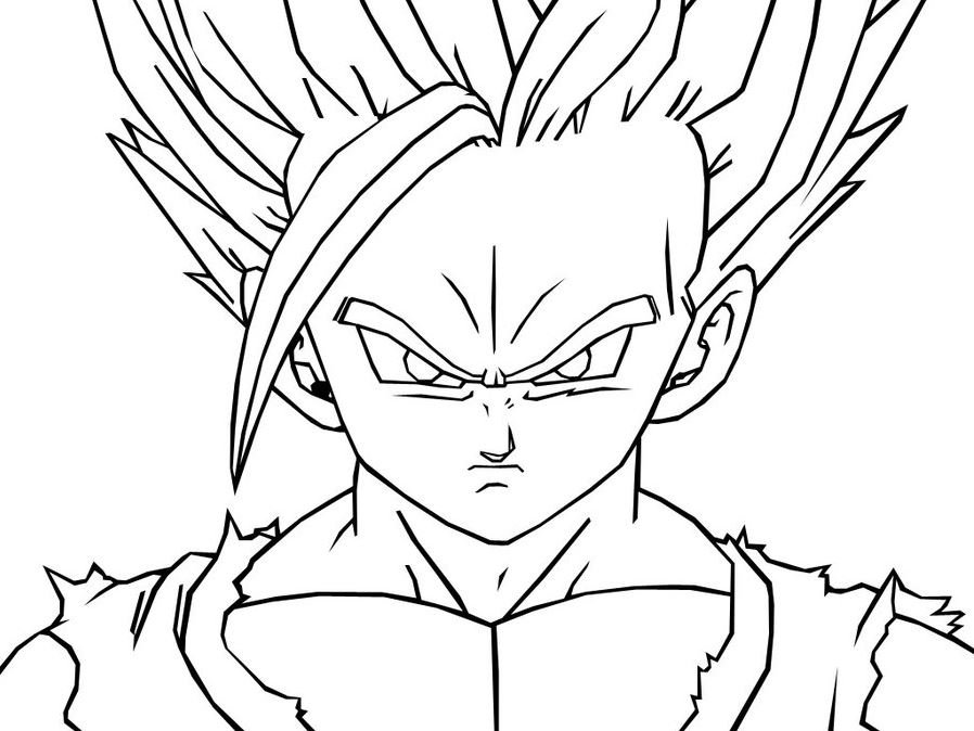 Dibujo de Gohan para colorear