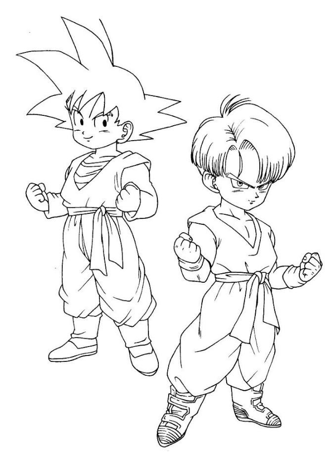 Dibujo de Goten para colorear