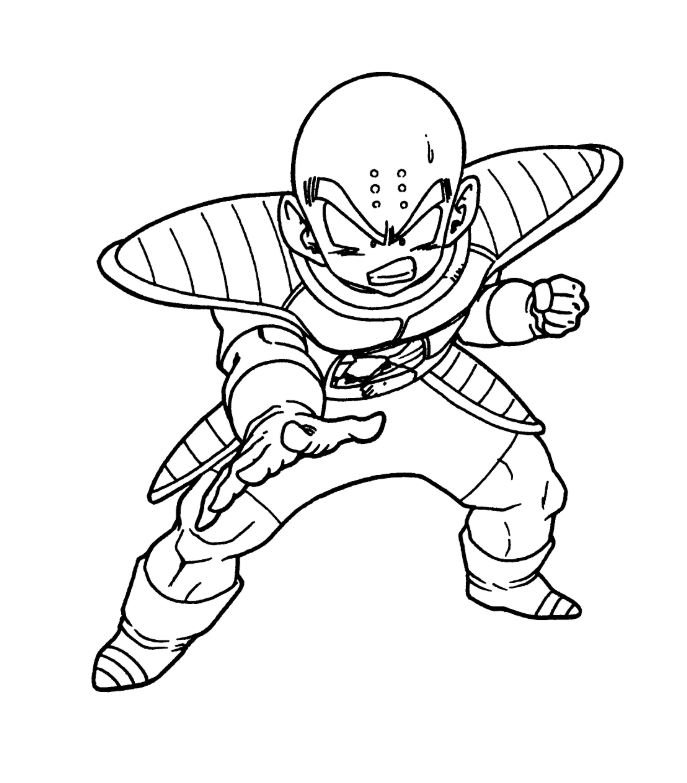 Dibujo de Krilin para colorear