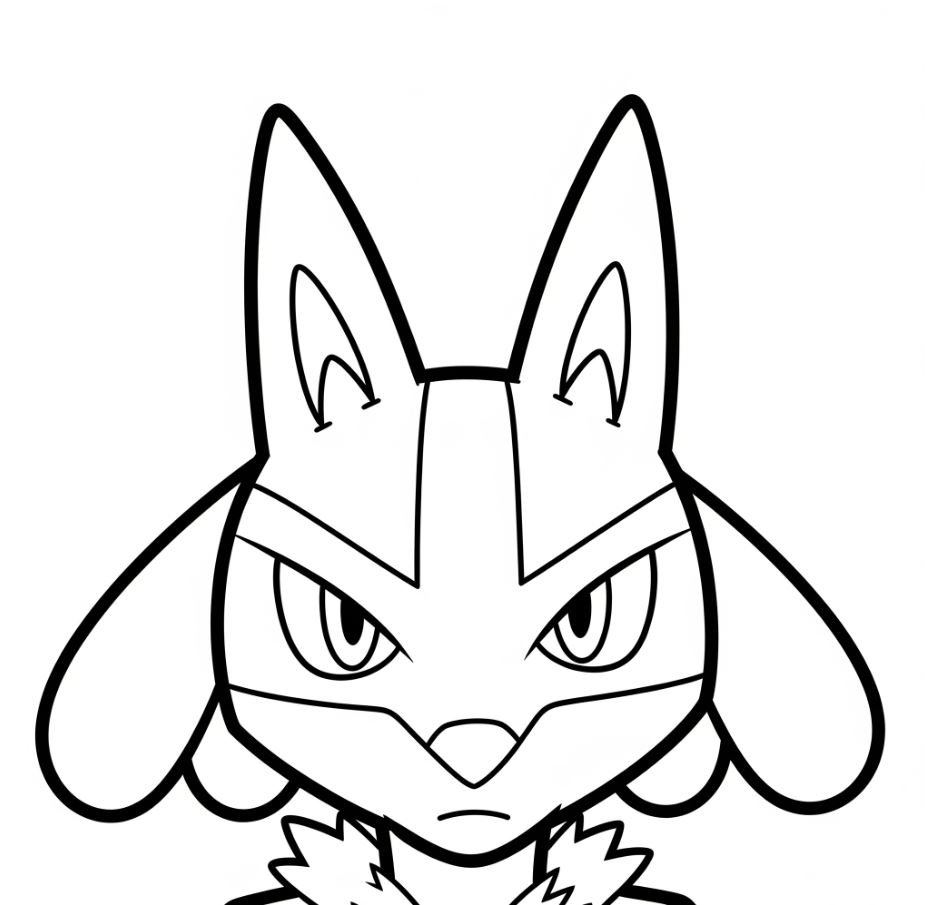 Dibujo de Lucario para colorear