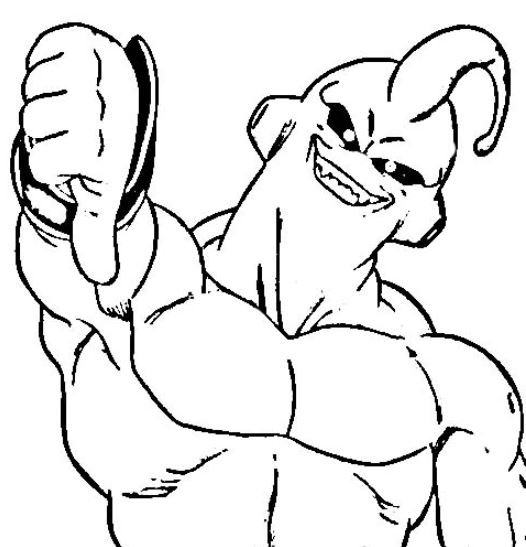 Dibujo de Majin Buu para colorear