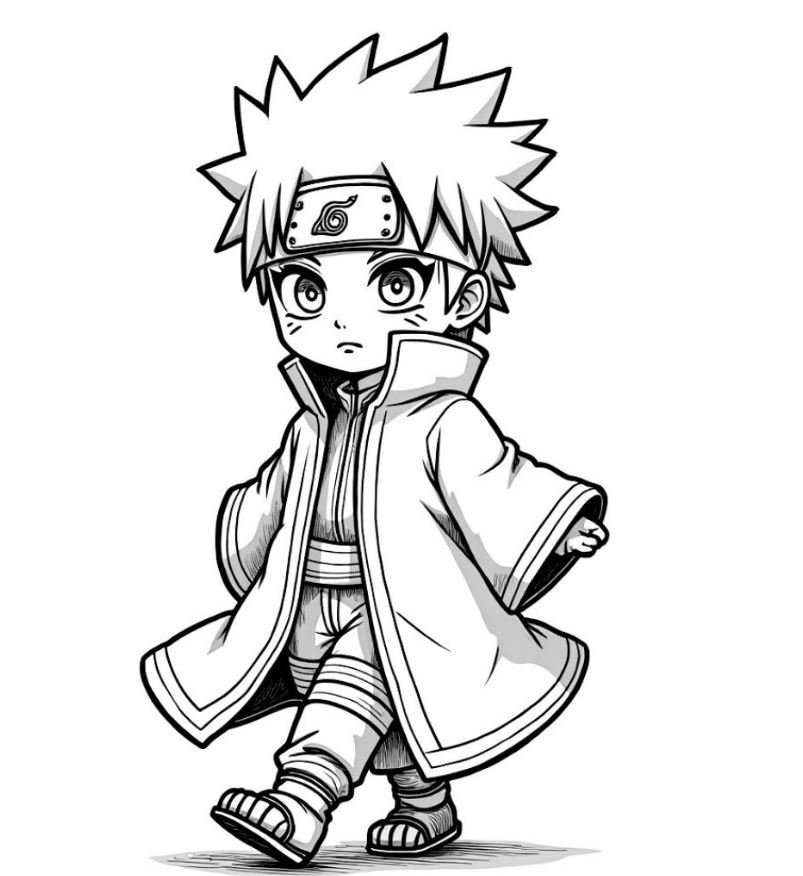 Dibujo de Naruto Kawaii