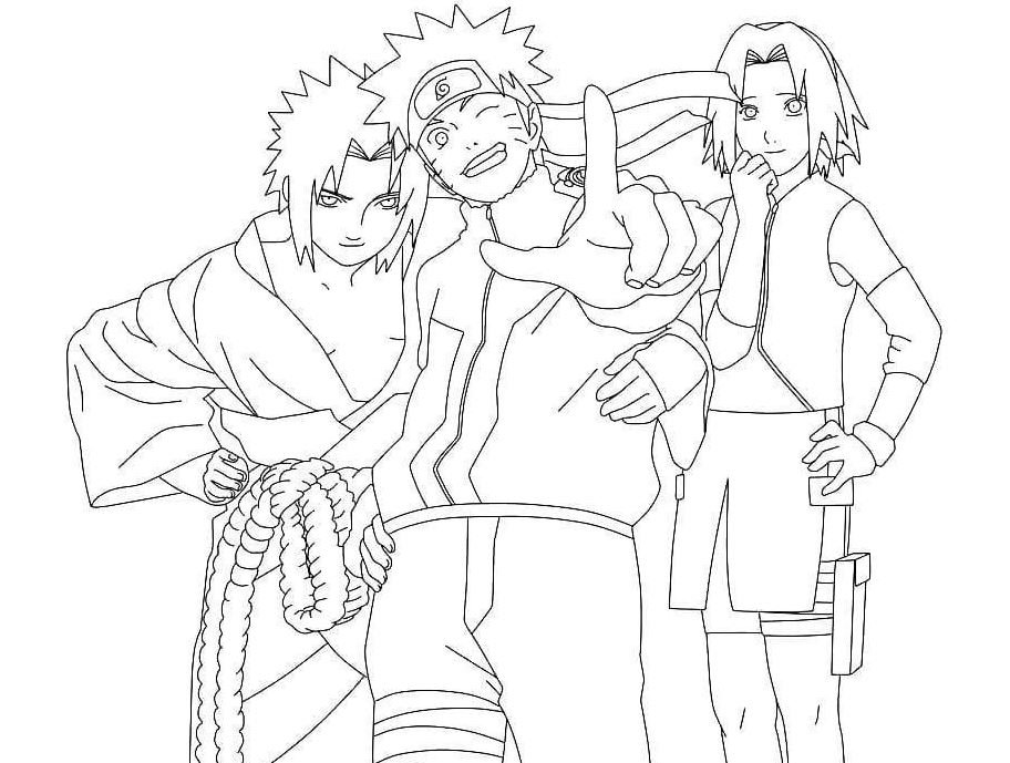 Dibujo de Naruto para colorear
