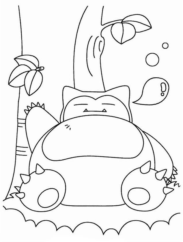 Dibujo de Snorlax para colorear