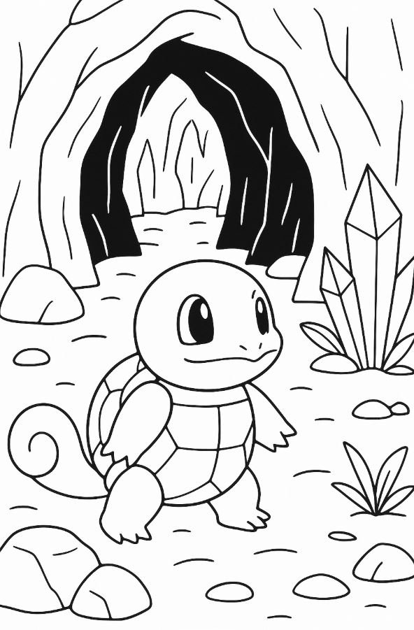 Dibujo de Squirtle para colorear