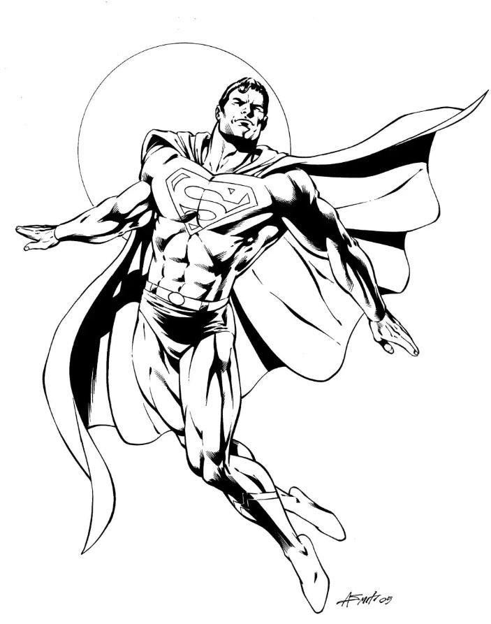 Dibujo de Superman para colorear